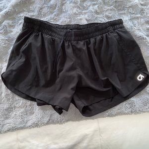 Black athletic shorts